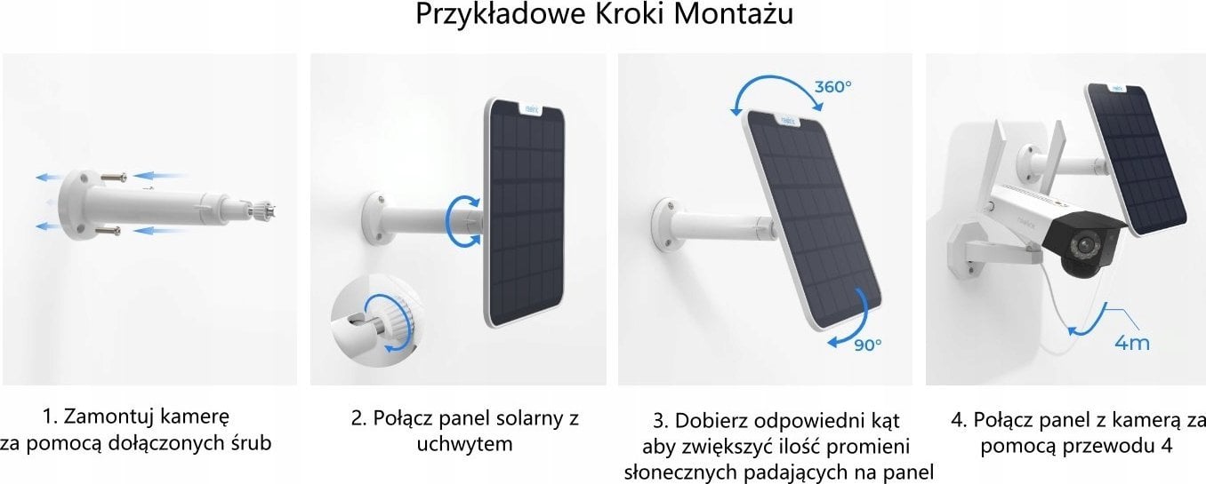 Panel diellor Reolink Solar Panel 2, 5.8W, Type C, kamuflazh