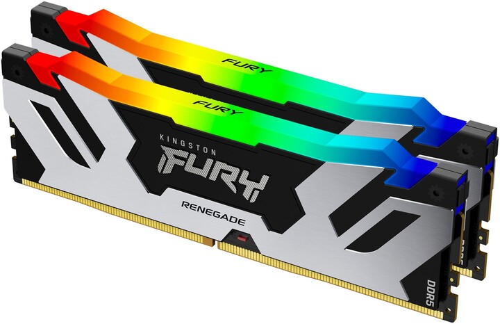 Module të memories Kingston FURY Renegade RGB 32GB (2x16GB) DDR5 6000 CL32