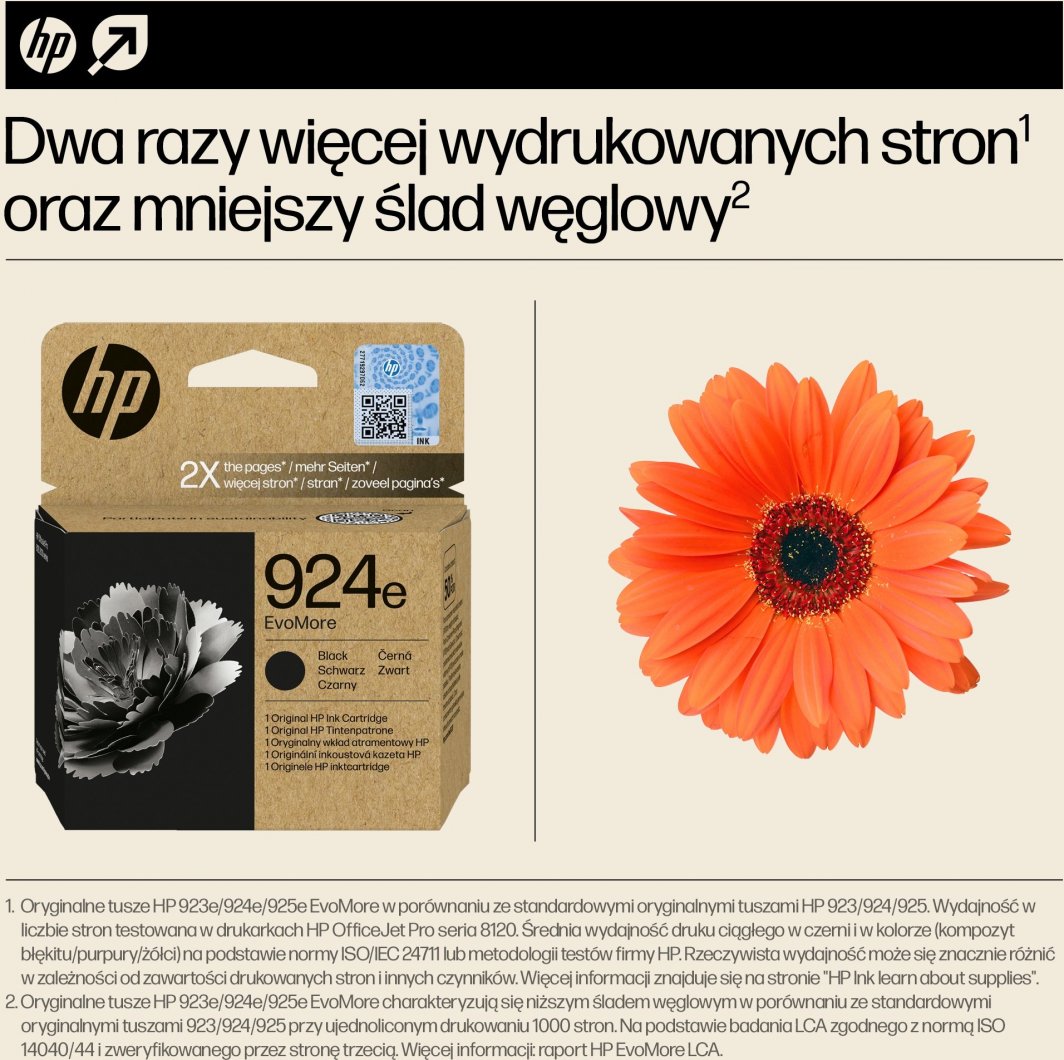 Ngjyrë për printer HP 924e EvoMore Original, e zezë