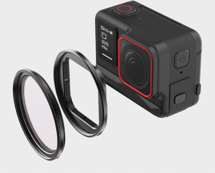 Adapter montimi PULUZ PU758B për Insta360 Ace Pro 2, për filtra 49mm, i zi