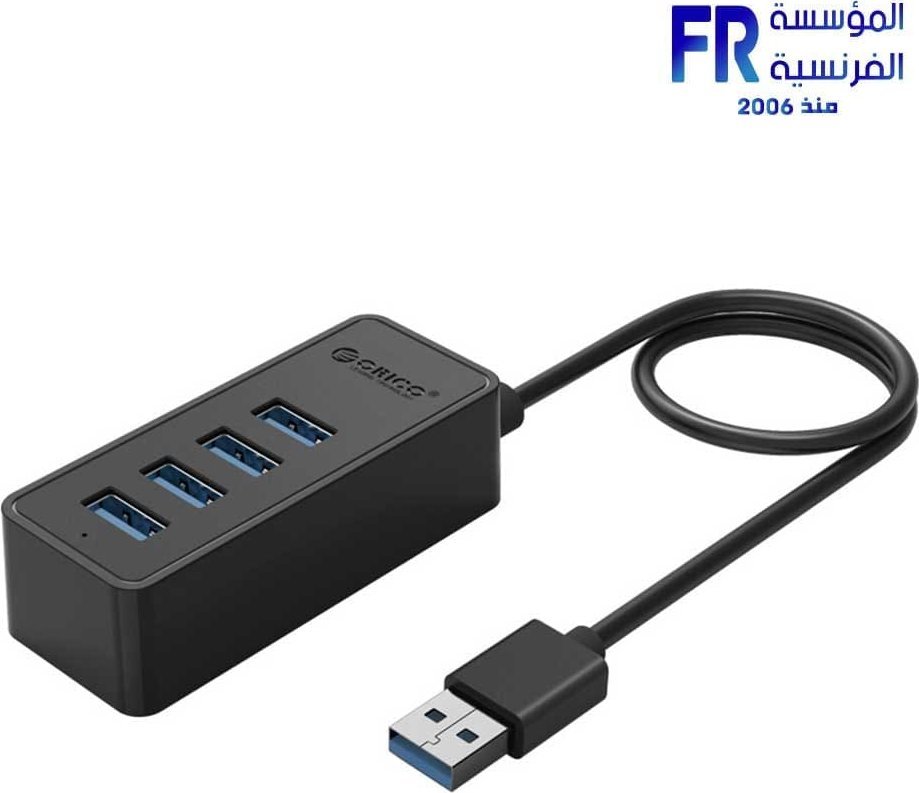 USB хаб Orico W5P, 4 USB 3.0 порти, 5Gbps, црн