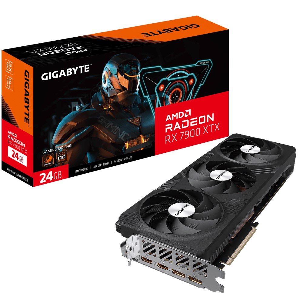 Графичка картичка GIGABYTE Gaming AMD Radeon RX 7900 XTX, OC, 24 GB GDDR6