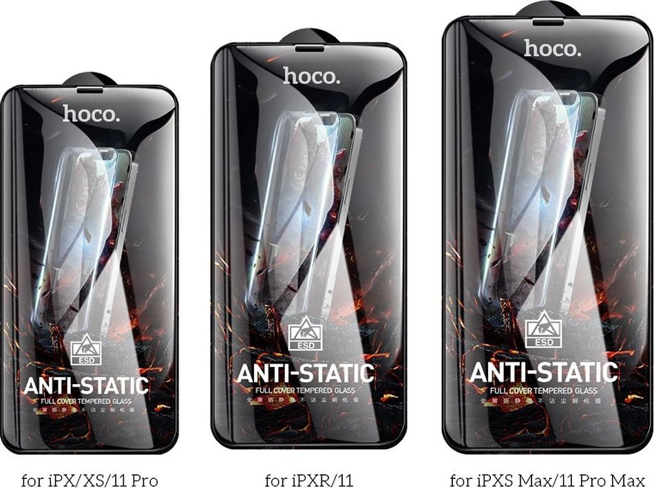 Set mbrojtëse ekrani Hoco Tempered Glass, 25 copë, për iPhone 11 Pro X Xs, transparent