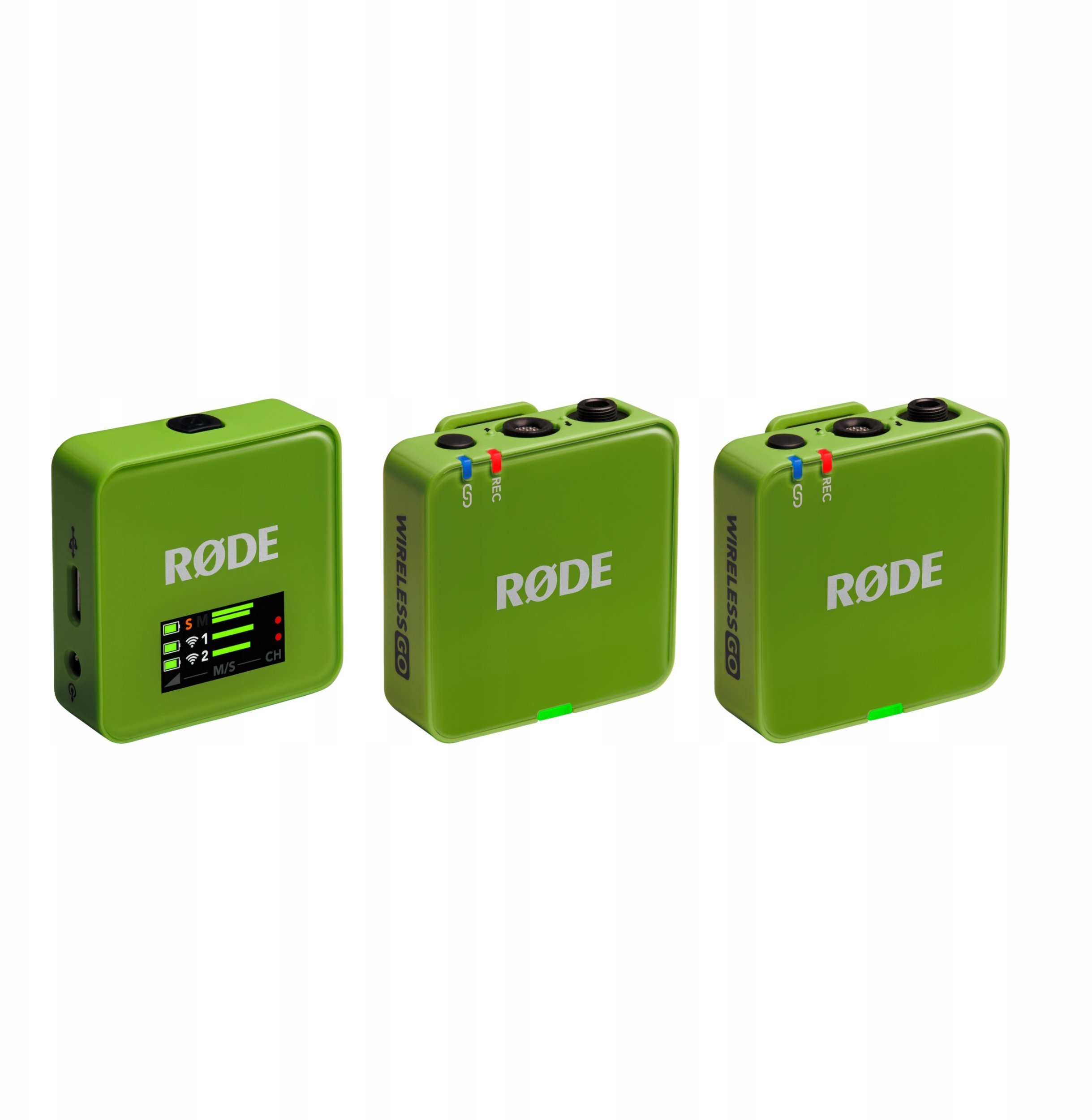 Sistem mikrofoni pa tela Rode Wireless GO Gen 3, 32GB, 260 m, i gjelbër