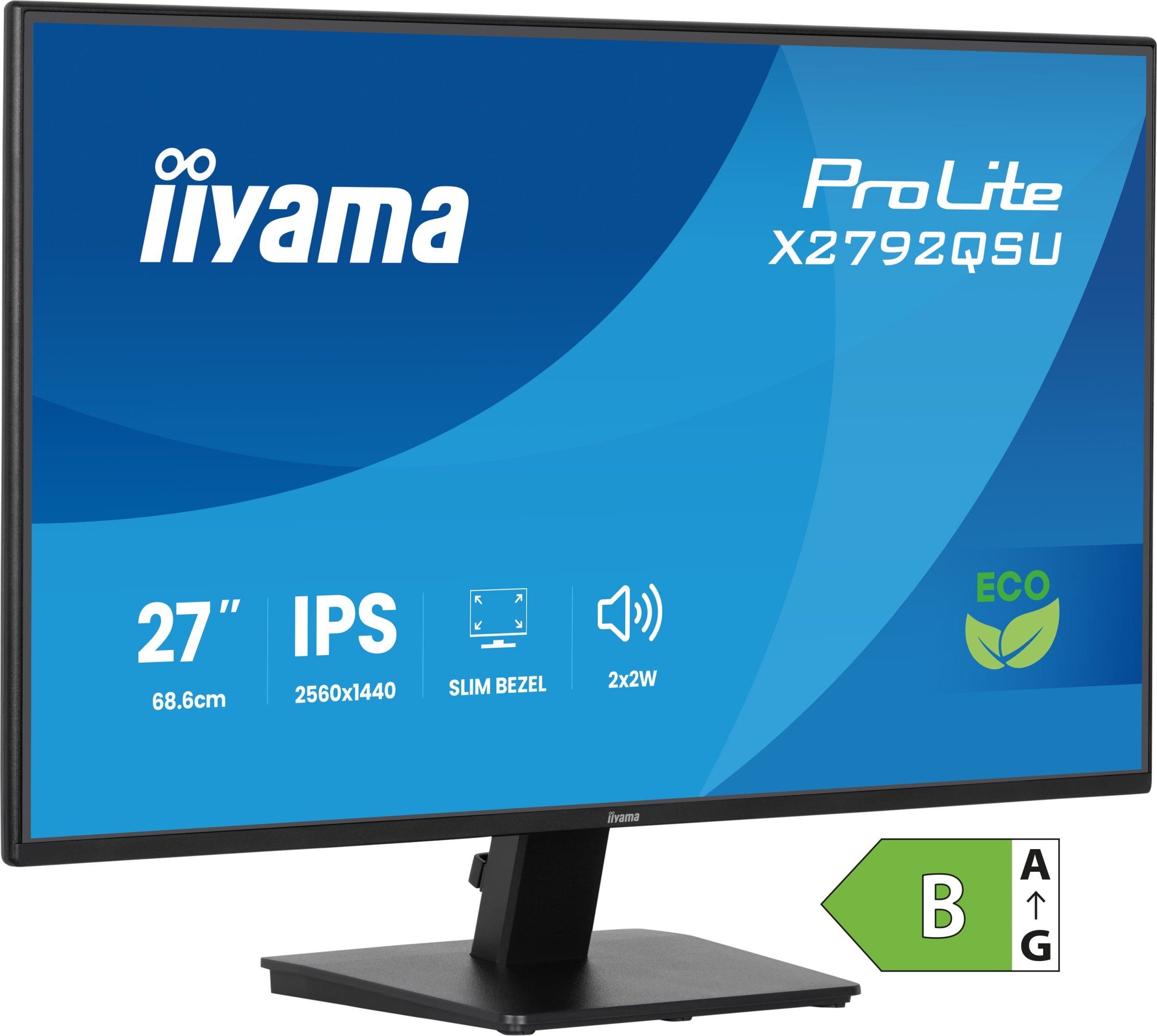 Monitor Iiyama ProLite X2792QSU, 27", QHD IPS, kornizë e hollë
