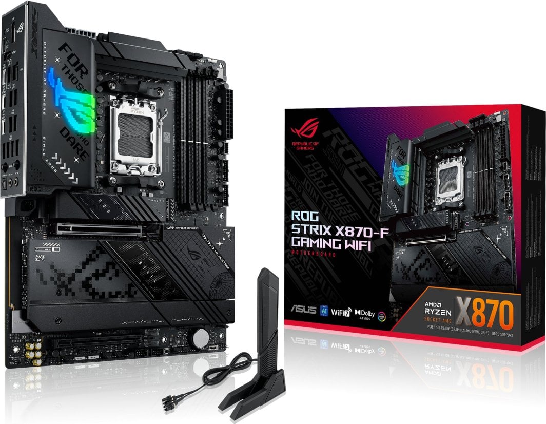 Матична плоча ASUS ROG Strix X870 F Gaming WiFi, AMD X870, Socket AM5, ATX