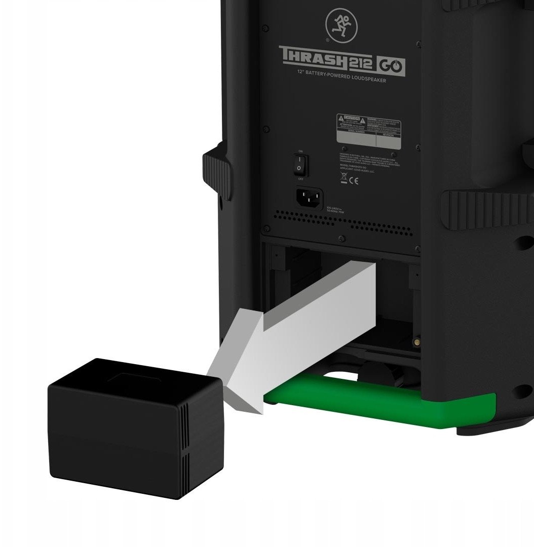 Altoparlant PA Mackie Thrash212 GO, 12", 300W, me bateri, Bluetooth