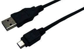 Kabllo LogiLink USB A - MiniUSB CU0014, 1.8m, e zezë