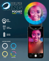 CELLULARLINE SELFIE RING MULTICOLOR POCKET UNIV.