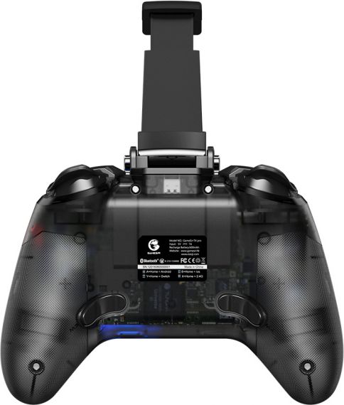 Gamepad pa tela GameSir T4 Pro, multi platformë, LED RGB, transparent