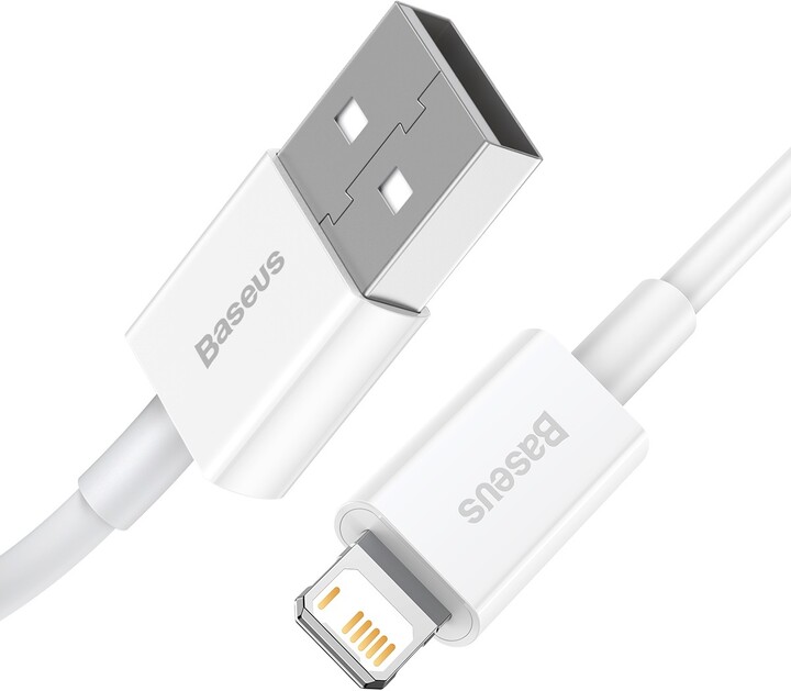 Kabllo BASEUS Superior Series USB-A - Lightning, 2.4A, 2m, e bardhë
