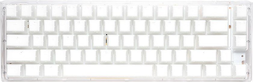 Tastierë gaming Ducky One 3 Aura White SF, mekanike Gateron Baby Kangaroo, RGB, e bardhë transparente
