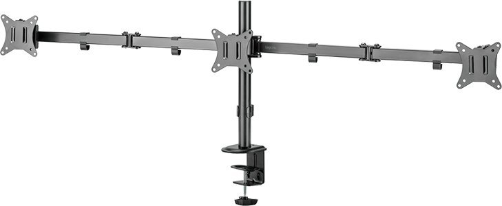 Mbajtës tavoline për 3 monitorë LogiLink BP0173, 17"-27", VESA 75x75 100x100, i zi