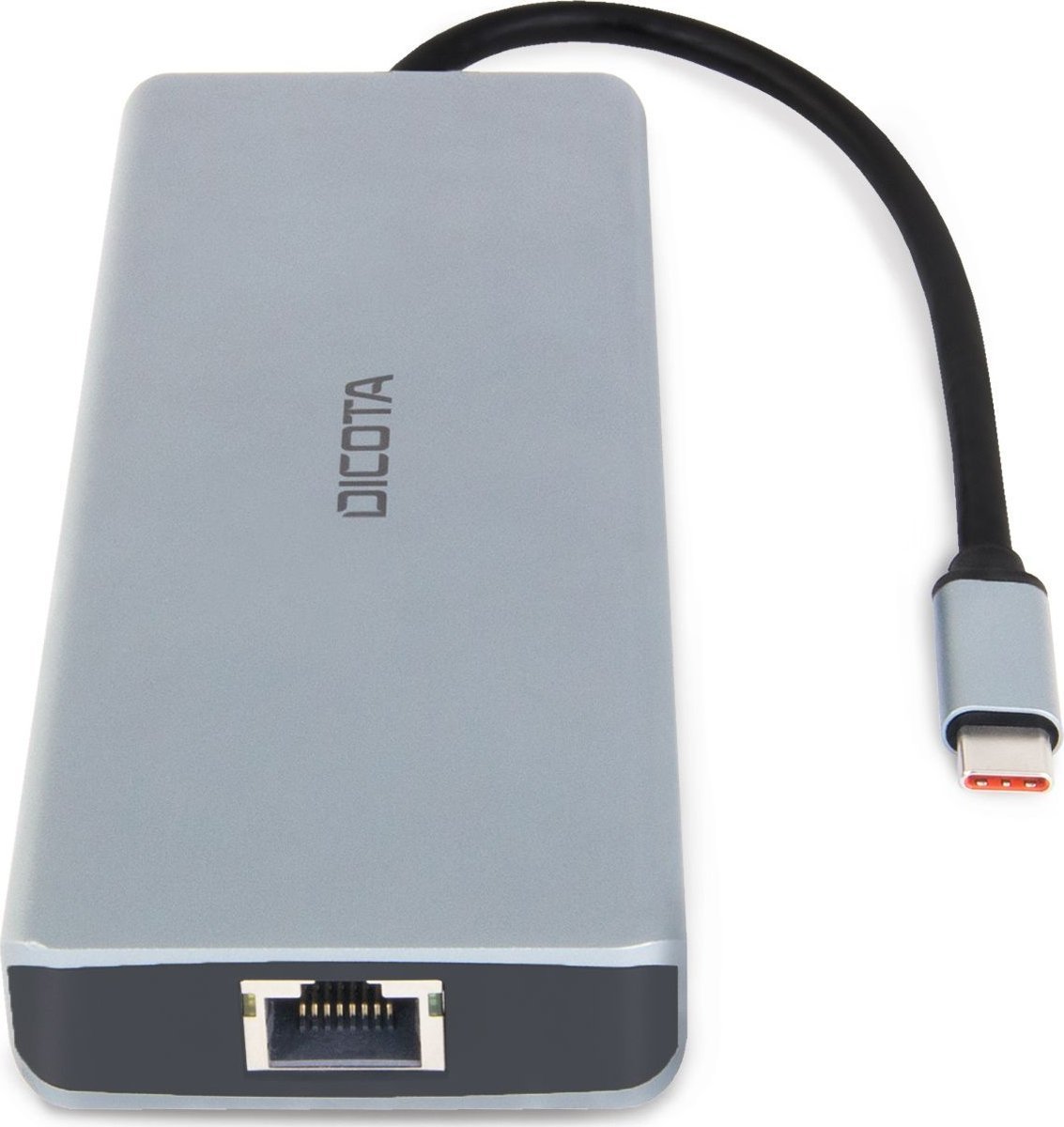 Hub USB C DICOTA D32065, USB 3.2 Gen 1, 100W PD, argjendtë