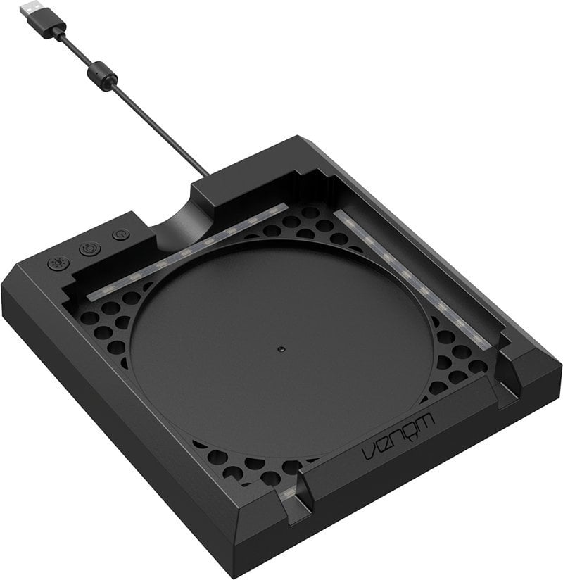 Stendë LED Venom për Xbox Series X, USB, ndriçim me ngjyra, e zezë