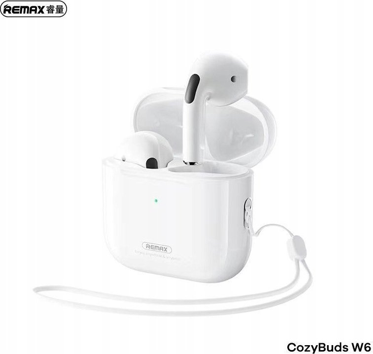 Kufje wireless Remax CozyBuds W6, Bluetooth 5.3, True Wireless, të bardha
