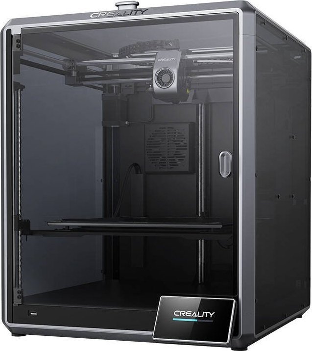 Printer 3D Creality K1 Max, paketë me pllakë Smooth PEI, PLA 1.75mm 1kg i zi