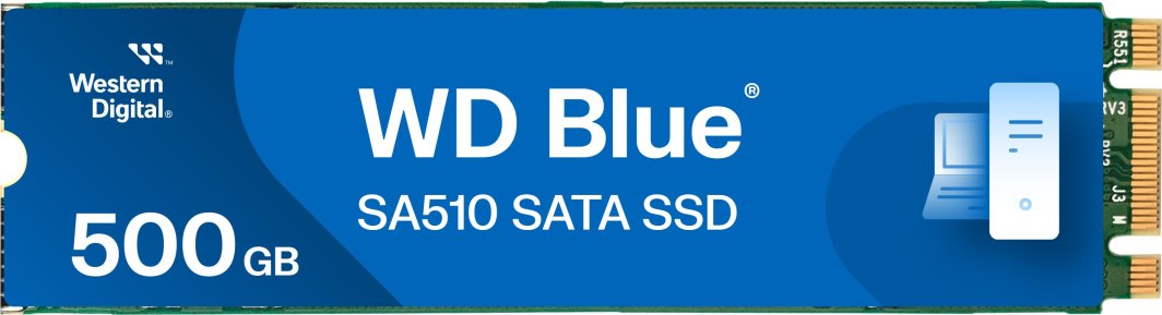 SSD диск WD Blue SA510, 500GB, M.2 2280 SATA III