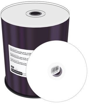 Оптички дискови MediaRange DVD+R MRPL605 C, 8.5GB, 8x, бели, печатливи, 100 парчиња