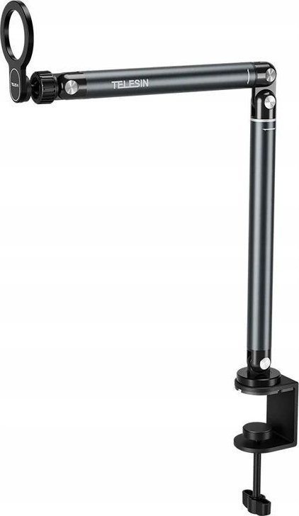 Магнетска држачка за телефон за маса TELESIN, за ајфон MagSafe и андроид, сива