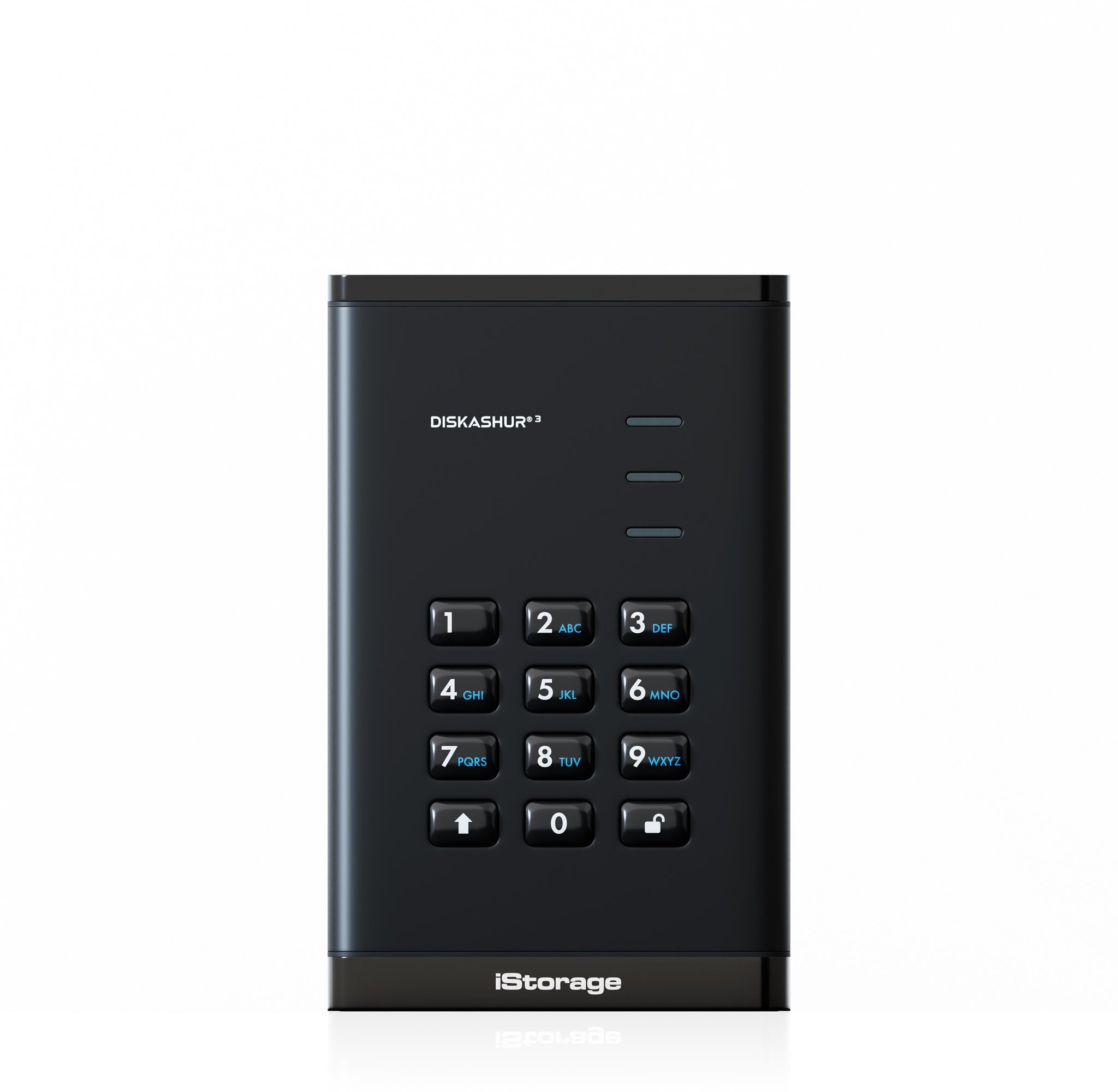 Hard disk i jashtëm iStorage DiskAshur, 2TB, USB, i zi