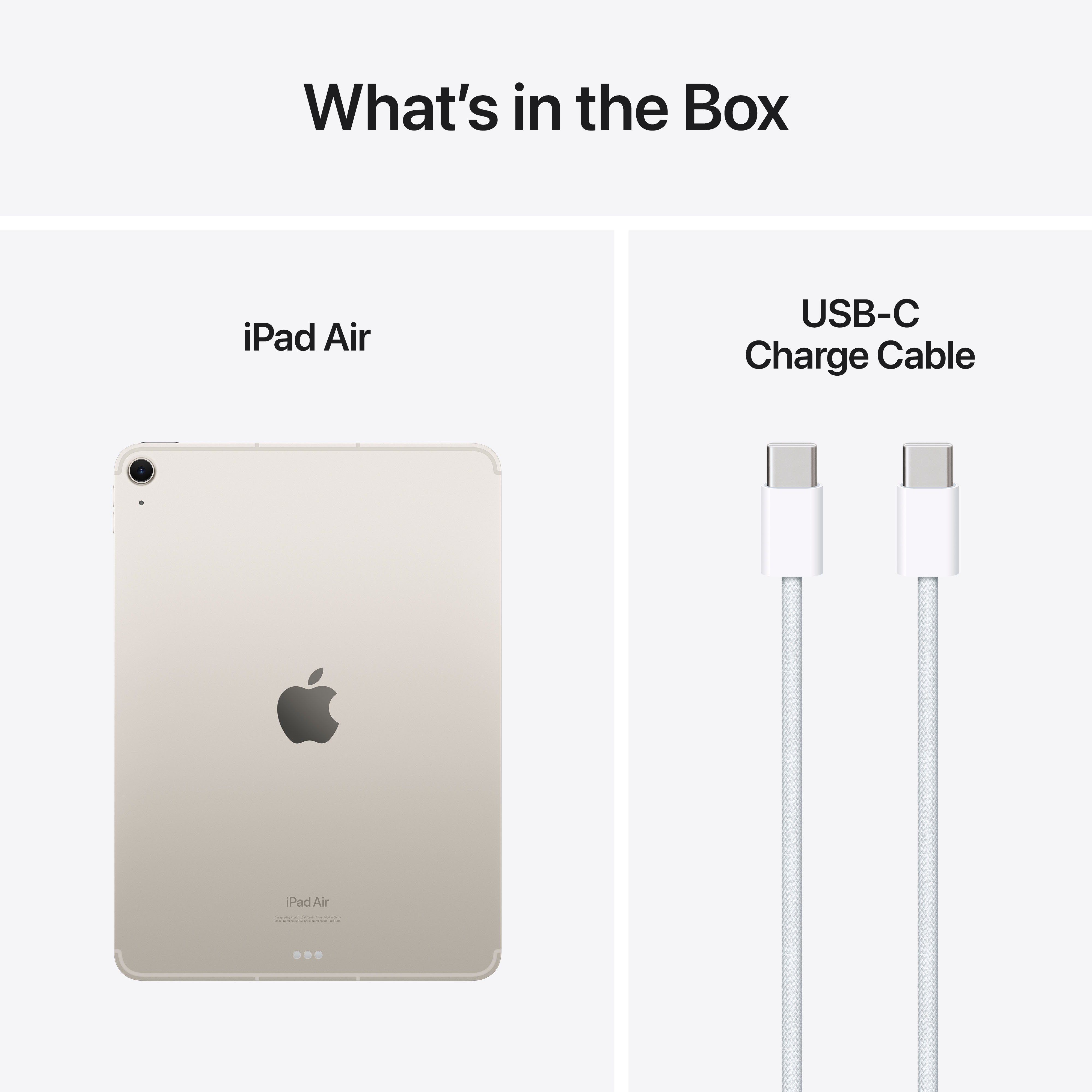Apple iPad Air (M2), 11", Cellular, 1TB, Starlight