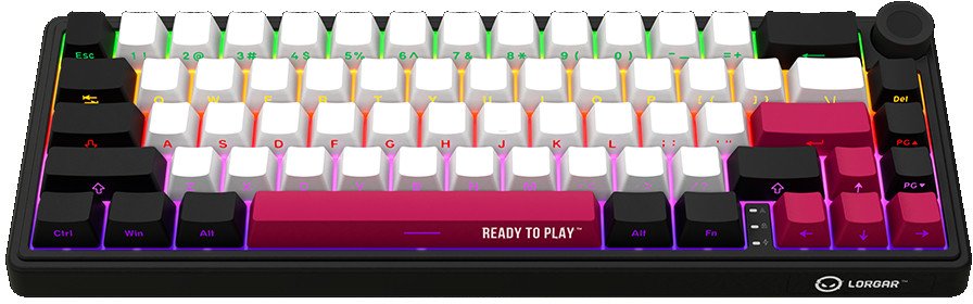 Tastierë mekanike Lorgar KBP70MW, wireless dhe Bluetooth 5.0, USB, zi kuqe