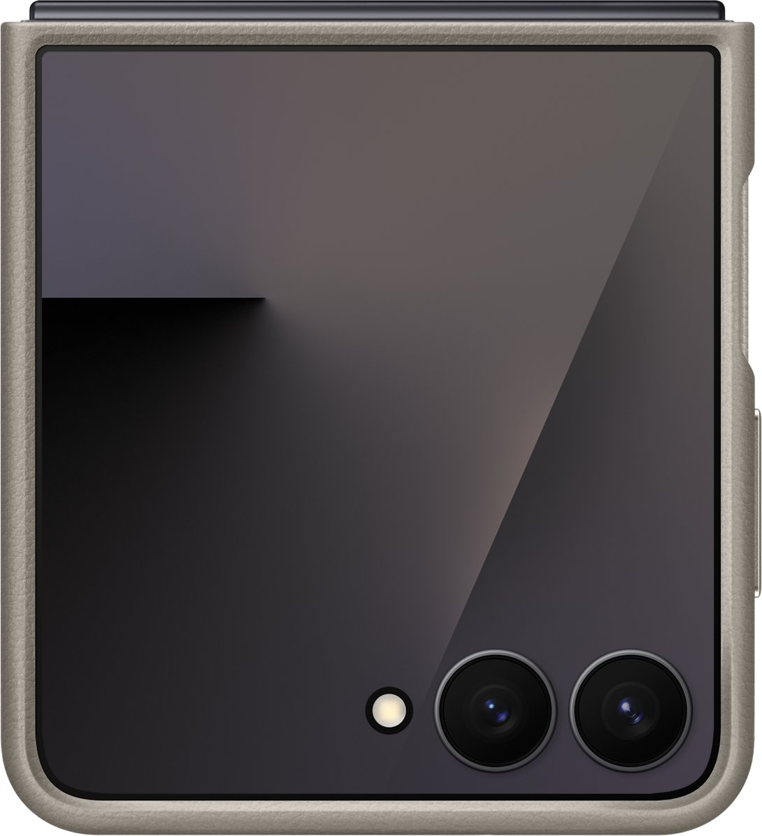 Mbështjellës Samsung Galaxy Z Flip7 Kindsuit Case, plastike, ngjyrë taupe