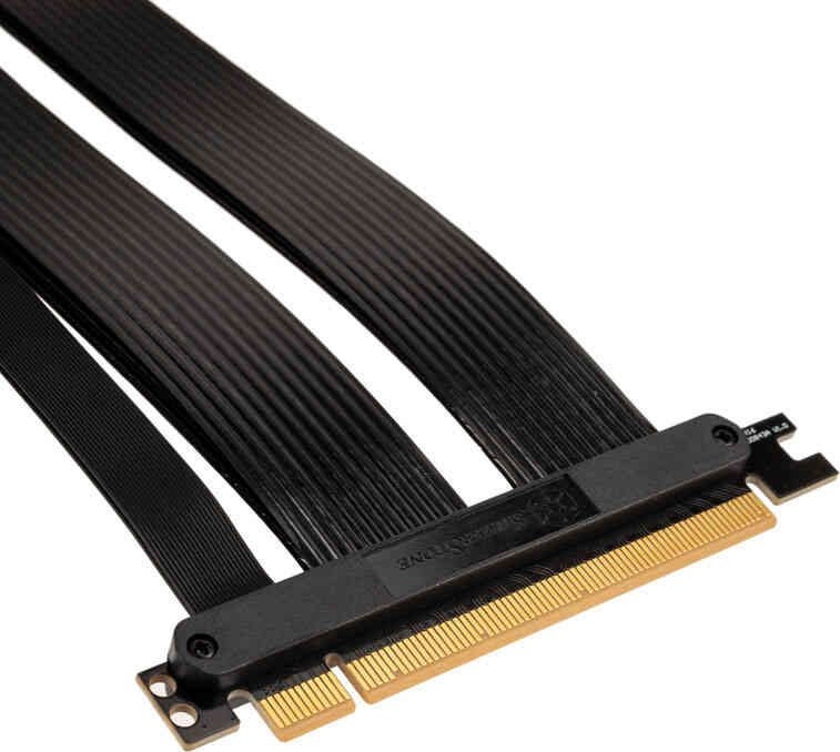 Kabllo riser SilverStone RC05, PCIe 4.0 x16, 220mm, e zezë