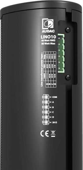 Altoparlant kolonë Audac LINO10/B, 10 x 2", profesional, i zi