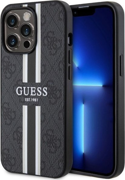 Futrollë Guess GUHMP13XP4RPSK për iPhone 13 Pro Max, MagSafe, hardcase, e zezë