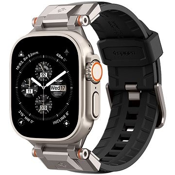 Rrip dore për Apple Watch Spigen DuraPro Armor, unibody, TPU PU, i zi