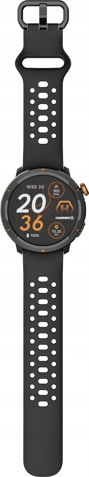 Ora e mençur Hammer Watch 2 Lite, 1.69", rezistente ndaj ujit, e zezë