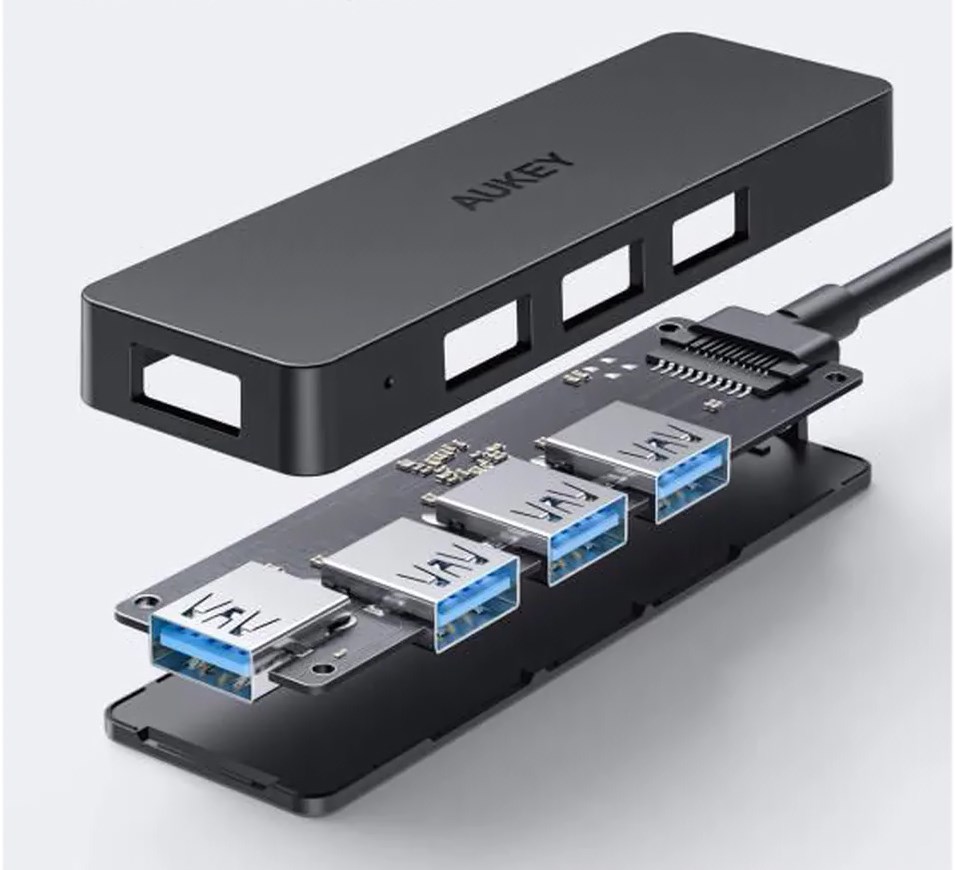 USB Hub USB-A Aukey CB-H39, 4 porte, 5Gbps, i zi