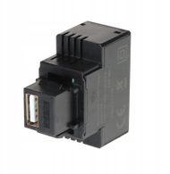 Модул полнач USB Keystone FX-USB-3A/B, USB A порта, за ѕидни панели, бел