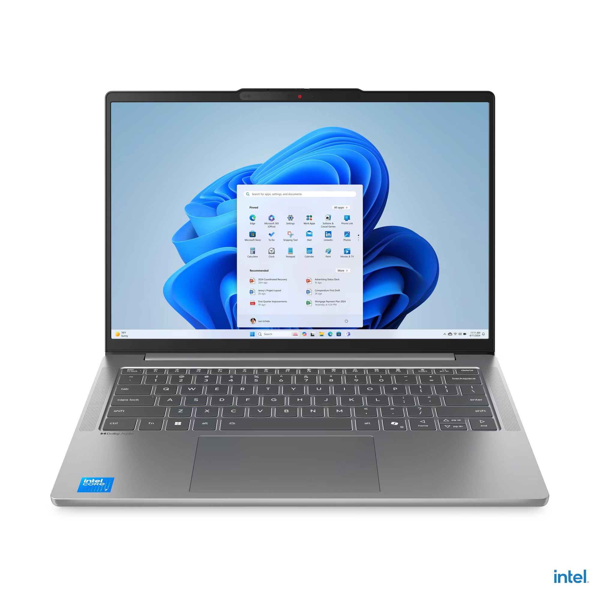Laptop Lenovo IdeaPad Slim 5 14IRH10R 14", Intel Core 7 240H, 32GB DDR5, 1TB SSD, Intel Graphics, i hirtë