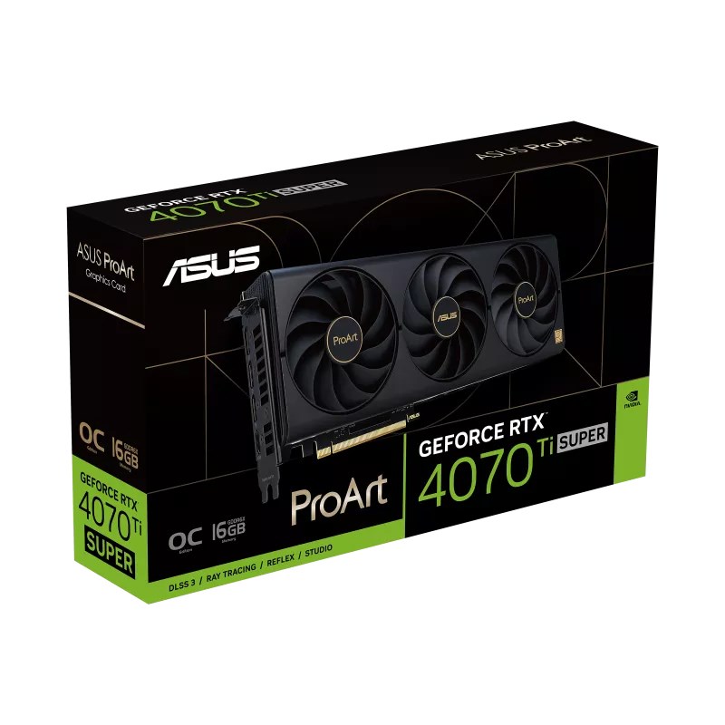 Kartë grafike ASUS ProArt NVIDIA GeForce RTX 4070 Ti SUPER, 16 GB GDDR6X