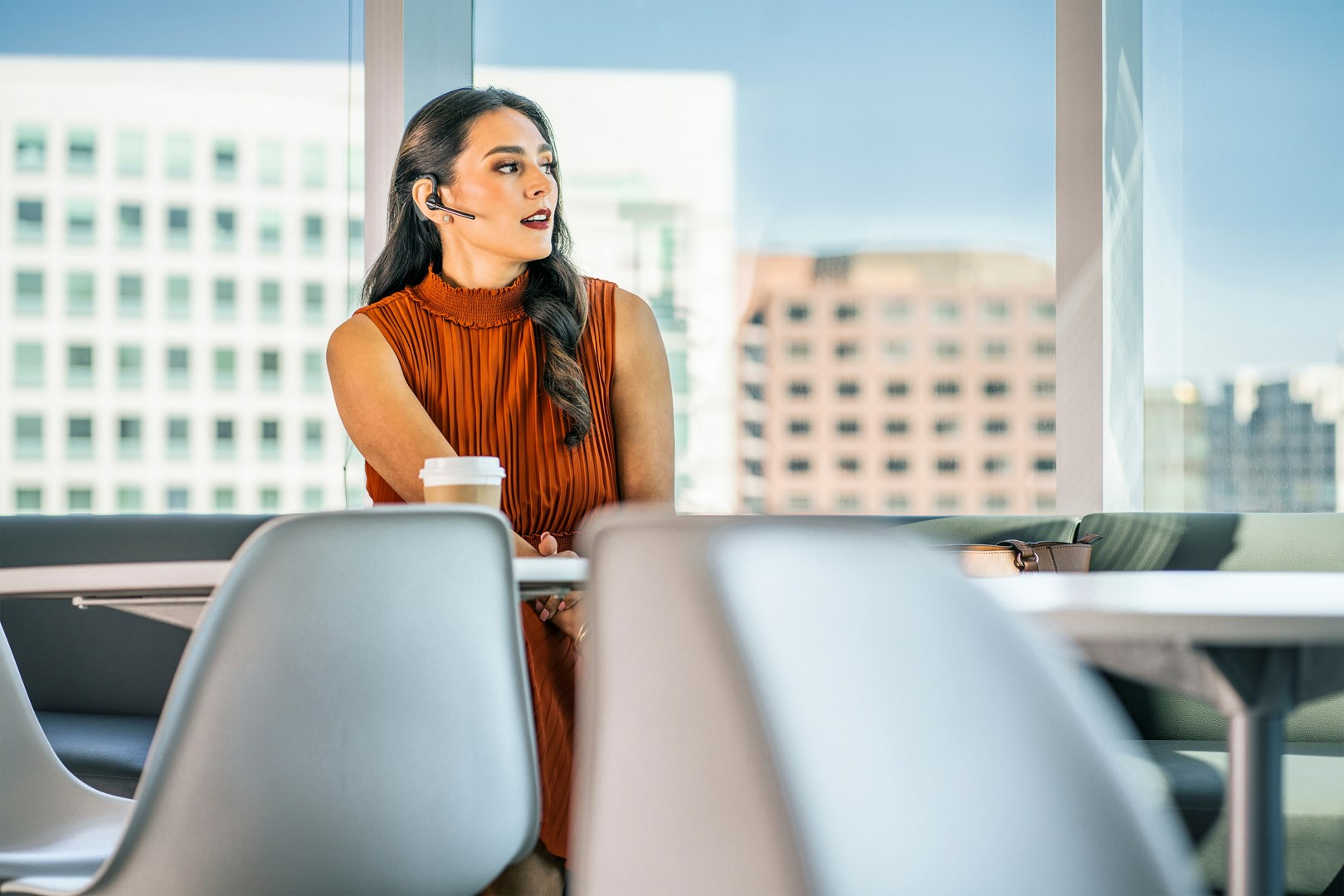 Kufje HP Poly Voyager 5200 Office, Bluetooth, të zeza