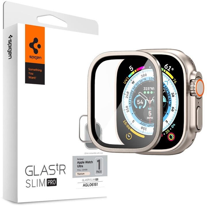 Xham mbrojtës Spigen Slim Pro për Apple Watch Ultra 49mm, titan