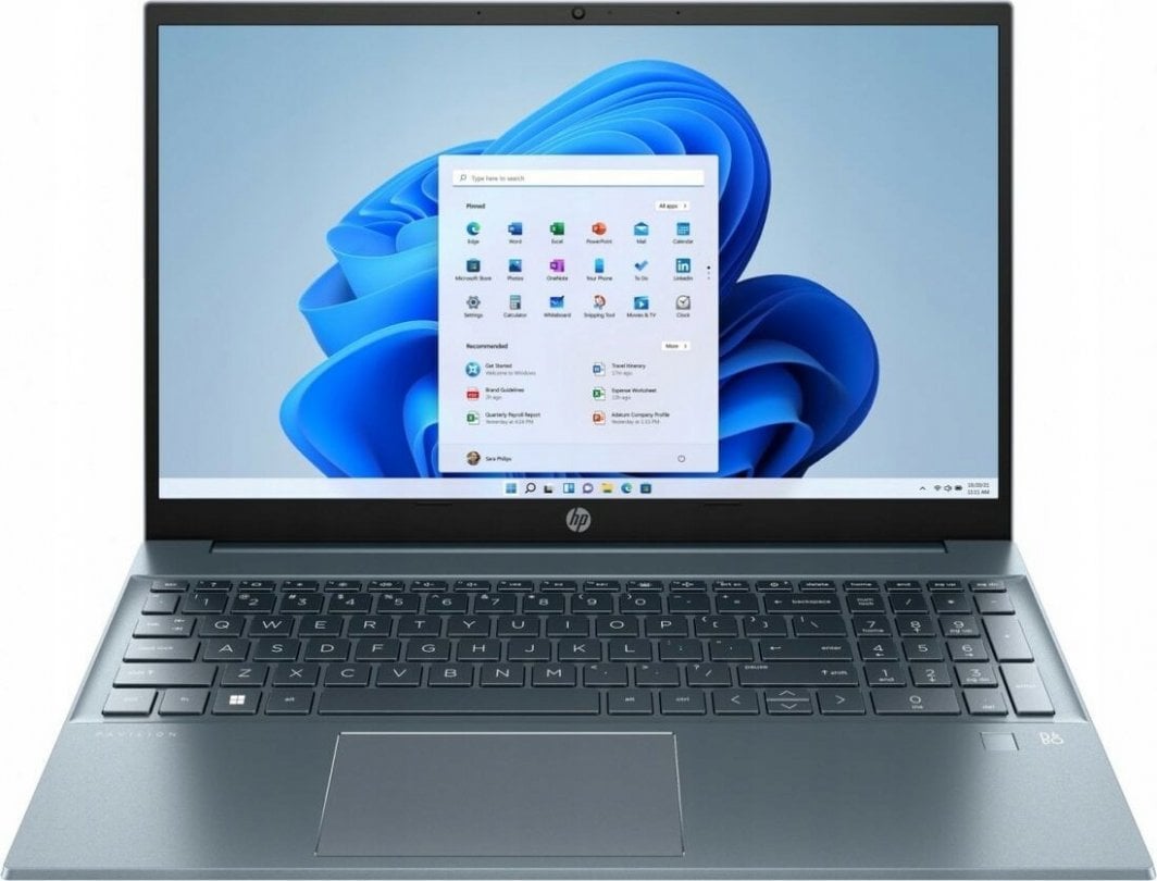 Laptop HP Pavilion 15-eh3144nw, 15.6", AMD Ryzen 5 7530U, 16 GB RAM, 512 GB SSD, i kaltër