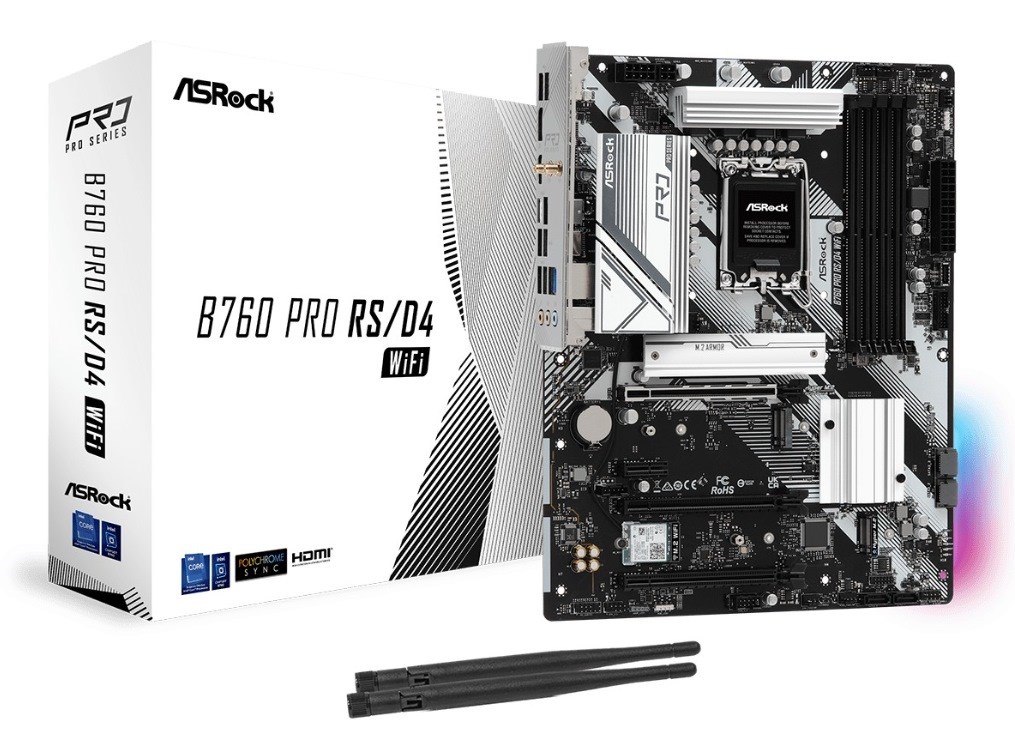 Pllakë amë ASRock B760 PRO RS/D4 WiFi