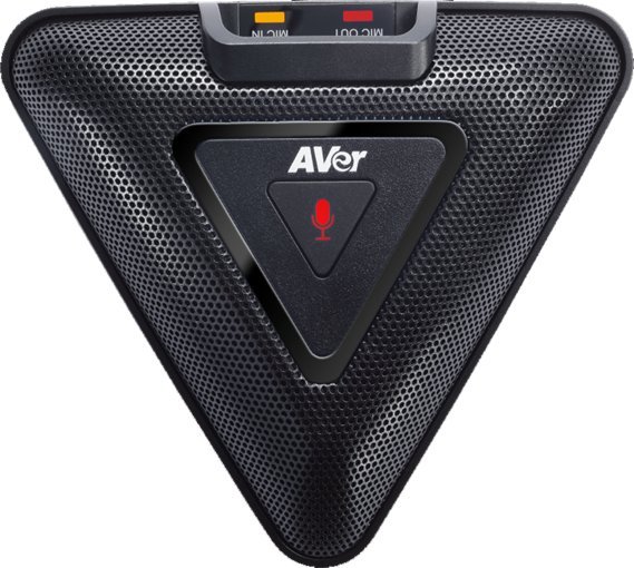 Mikrofon zgjërues AVer 10m Expansion, kabllo 10m, për konferenca, i zi