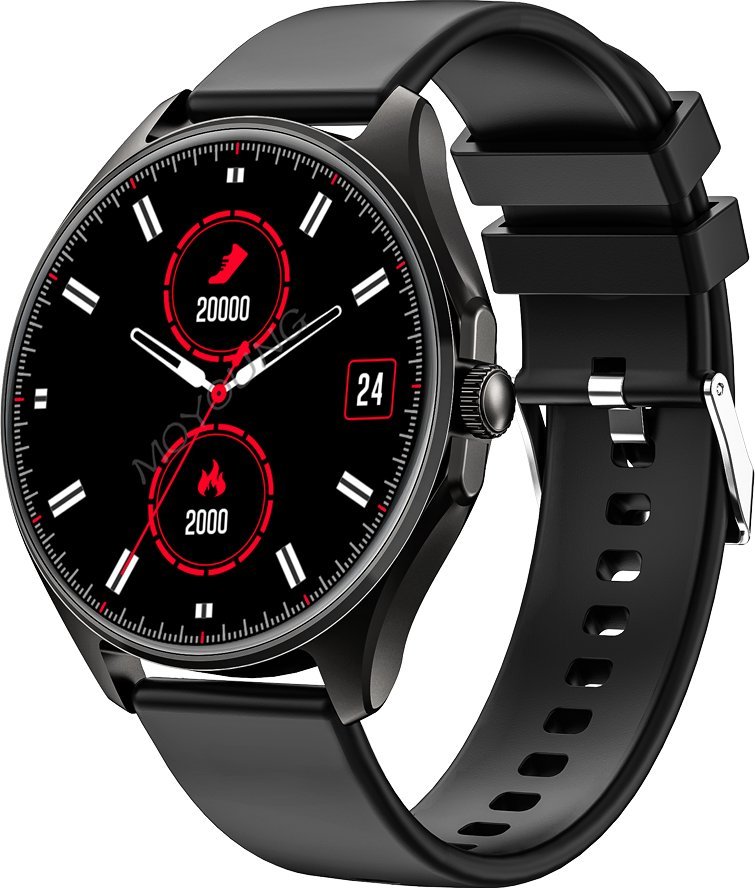 Orë inteligjente Beafon SmartWatch 402, AMOLED, GPS, e zezë