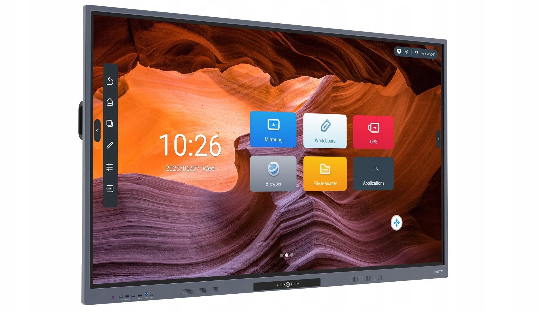 Интерактивен монитор METZ H Series 86HD1, 86\", 4K UHD, црн