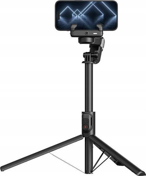 Stabilizues telefoni AOCHUAN M2 PRO, tripod selfie stick, llampë LED, telekomandë Bluetooth