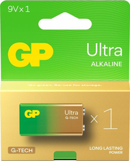 Батерија 9V GP Ultra Alkaline GPPVA9VAU143, PP3, поединечна