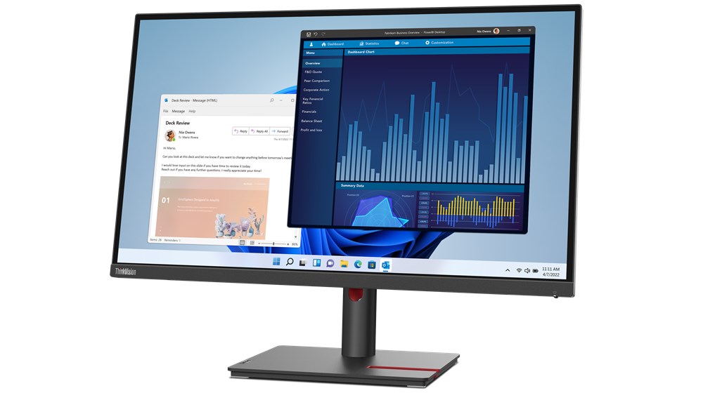 Monitor Lenovo ThinkVision T27p-30, 27", 3840 x 2160, i zi
