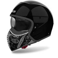 Јет кацига Airoh J 110 Paesly, композитен карбон, црна сјајна, големина 2XL