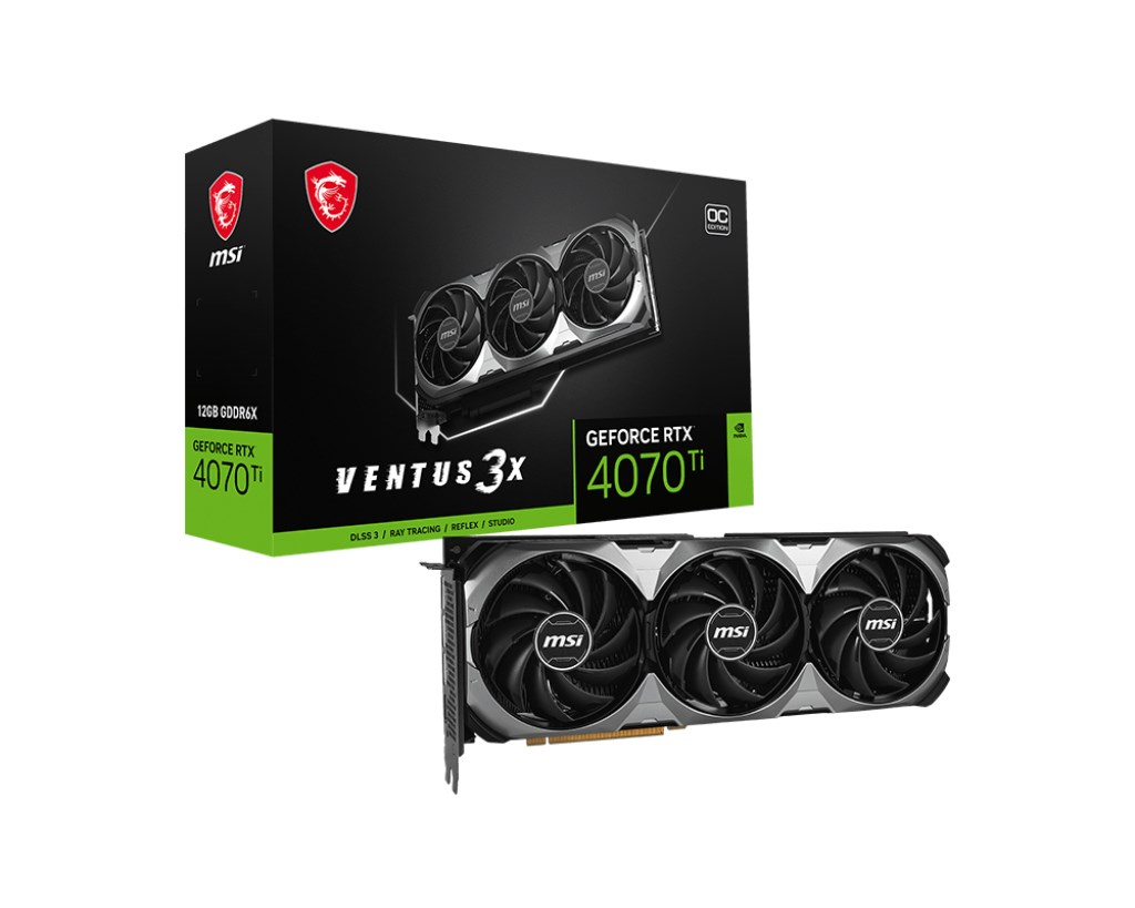Kartë grafike MSI NVIDIA GeForce RTX 4070 Ti, OC, 12 GB GDDR6X