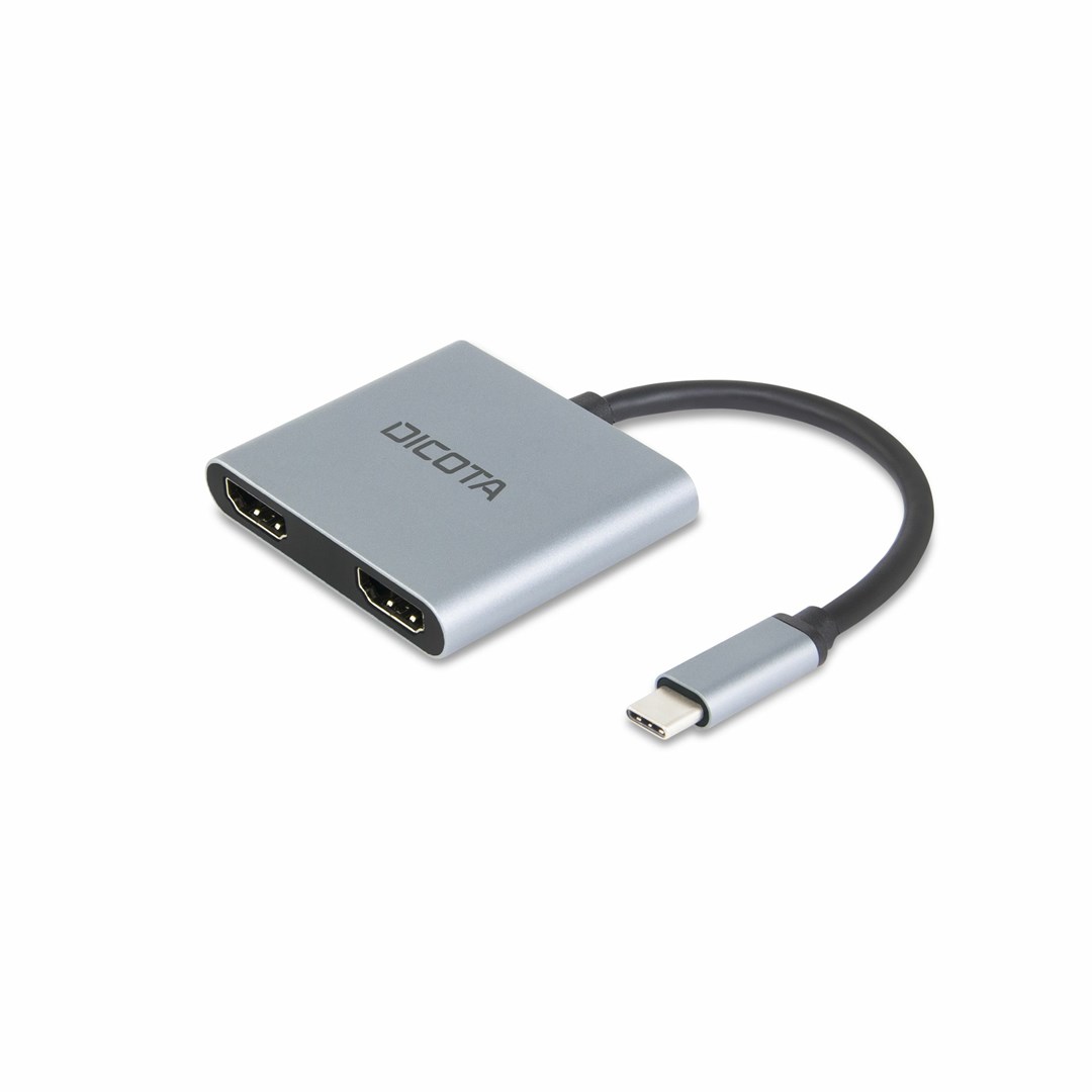 Stacion docking USB-C Dicota, 4-në-1, 4K HDMI, 100W PD, i hirtë
